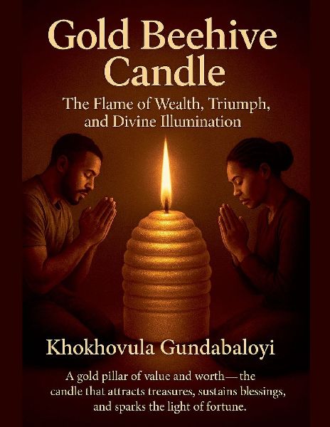 Gold Beehive Candle: The Flame of Wealth, Triumph, and Divine Illumination