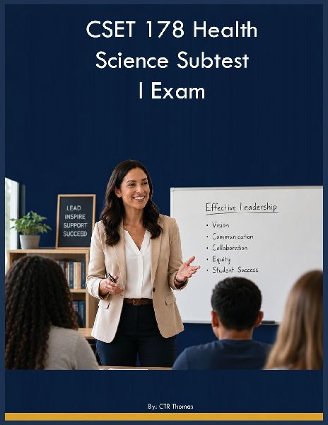 CSET 178 Health Science Subtest I Exam