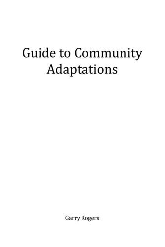 Community Adaptations to Climate Change and Biosphere Decline (Earth in Transition)