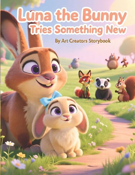 Luna the Bunny Tries Something New: A Gentle Picture Book About Bravery, Confidence, and New Experiences for Kids Ages 3-7