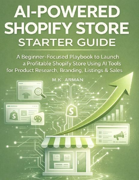 AI-Powered Shopify Store Starter Guide: A Beginner-Focused Playbook to Launch a Profitable Shopify Store Using AI Tools for Product Research, Branding, Listings, and Sales