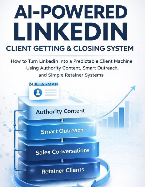 AI-Powered LinkedIn Client Getting & Closing System: How to Turn LinkedIn into a Predictable Client Machine Using Authority Content, Smart Outreach, and Simple Retainer Systems