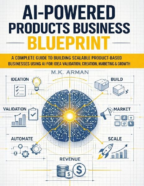 AI-Powered Products Business Blueprint: A Complete Guide to Building Scalable Product-Based Businesses Using AI for Idea Validation, Creation, Marketing, and Growth