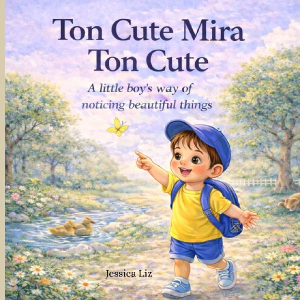 Ton cute, Mira ton cute: A Little Boy's Sweet Journey of Wonder, Faith, and Noticing God's Beautiful Creation. Bilingual learning.