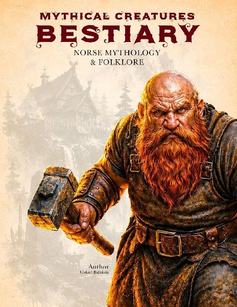Mythical Creatures Bestiary: Norse Mythology & Folklore: Illustrated Encyclopedia of Nordic Gods, Heroes, Monsters, and Beasts from Ancient Northern Culture and Viking Legends