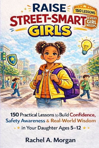 Raise Street-Smart Girls: 150 Practical Lessons to Build Confidence, Safety Awareness, and Real-World Wisdom in Your Daughter Ages 5-12
