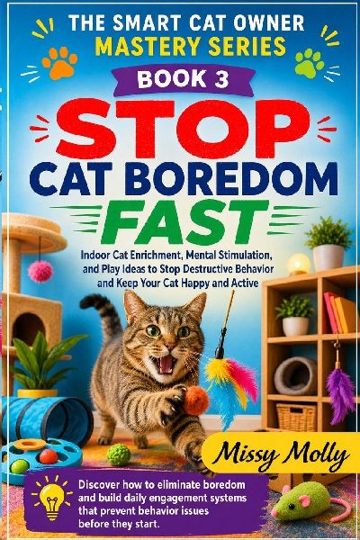 Stop Cat Boredom Fast: Indoor Cat Enrichment, Mental Stimulation, and Play Ideas to Stop Destructive Behaviour and Keep Your Cat Happy and Active