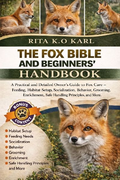 FOX BIBLE AND BEGINNERS HANDBOOK: A Practical and Detailed Owners Guide to Fox Care - Feeding, Habitat Setup, Socialization, Behavior, Grooming, Enrichment, Safe Handling Principles, and More.
