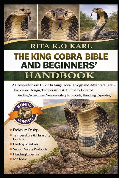 THE KING COBRA BIBLE AND BEGINNERS HANDBOOK: A Comprehensive Guide to King Cobra Biology and Advanced Care - Enclosure Design, Temperature & Humidity Control, Feeding Schedules, Venom Safety Protocols, Handling Expertise, and More.