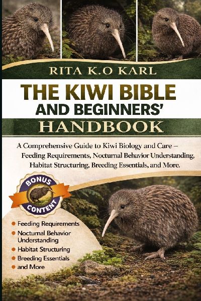 THE KIWI BIBLE AND BEGINNERS HANDBOOK: A Comprehensive Guide to Kiwi Biology and Care - Feeding Requirements, Nocturnal Behavior Understanding, Habitat Structuring, Breeding Essentials, and More.