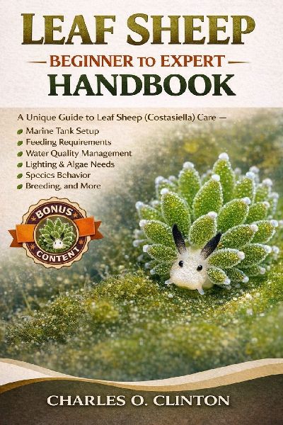 LEAF SHEEP BEGINNER TO EXPERT HANDBOOK: A Unique Guide to Leaf Sheep (Costasiella) Care - Marine Tank Setup, Feeding Requirements, Water Quality Management, Lighting & Algae Needs, Species Behavior, Breeding, and More.