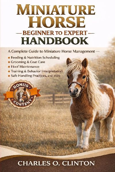 MINIATURE HORSE BEGINNER TO EXPERT HANDBOOK: A Complete Guide to Miniature Horse Management - Feeding & Nutrition Scheduling, Grooming & Coat Care, Hoof Maintenance, Training & Behavior Interpretation, Safe Handling Practices, and More.