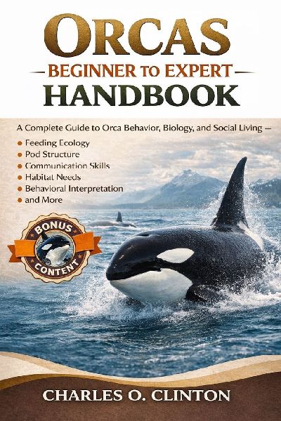 ORCAS BEGINNER TO EXPERT HANDBOOK: A Complete Guide to Orca Behavior, Biology, and Social Living - Feeding Ecology, Pod Structure, Communication Skills, Habitat Needs, Behavioral Interpretation, and More.