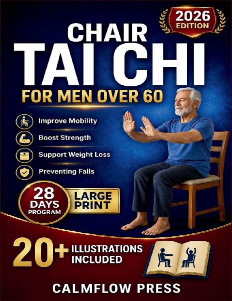 Chair Tai Chi for Men Over 60: Safe, seated Tai Chi techniques to improve mobility, boost strength, and support weight loss for men over 60, all while preventing falls