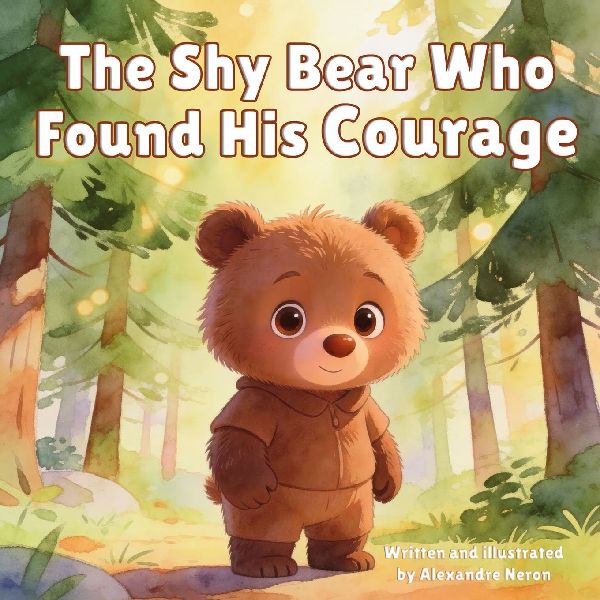 The Shy Bear Who Found His Courage: A gentle story about self-confidence, friendship, and kindness (Milos Adventures Book 1)