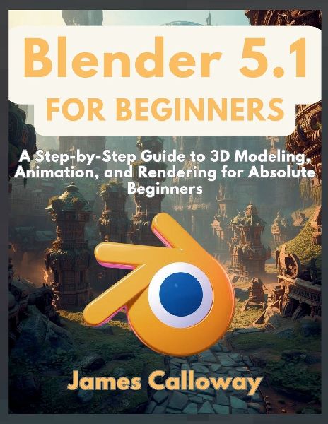 Blender 5.1 for Beginners: A Step-by-Step Guide to 3D Modeling, Animation, and Rendering for Absolute Beginners