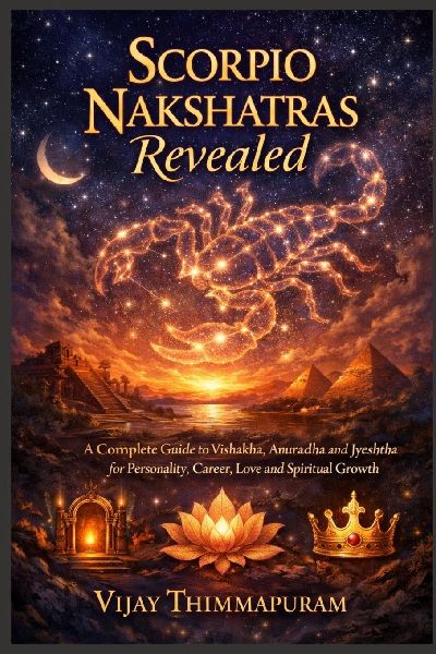 Scorpio Nakshatras Revealed: A Complete Guide to Vishakha, Anuradha and Jyeshtha for Personality, Career, Love and Spiritual Growth