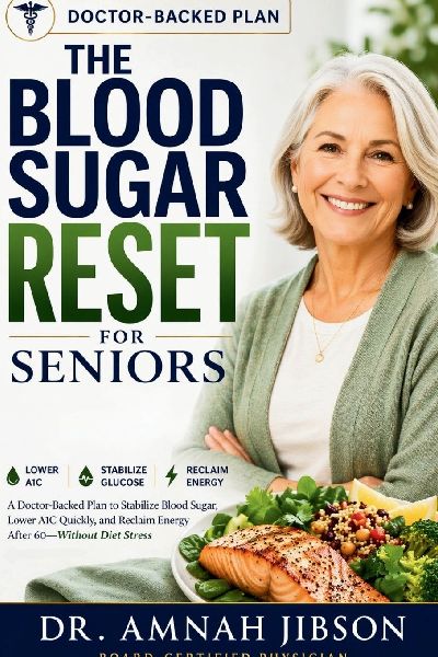 THE BLOOD SUGAR RESET FOR SENIORS: A Doctor-Backed Plan to Stabilize  Blood Sugar, Lower A1C Quickly, and  Reclaim Energy After 60-Without Diet  Stress