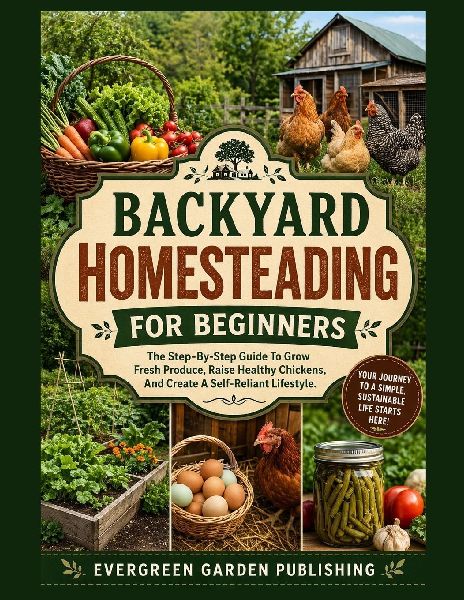 Backyard Homesteading For Beginners: The Step-By-Step Guide To Grow Fresh Produce, Raise Healthy Chickens, And Create A Self-Reliant Lifestyle.