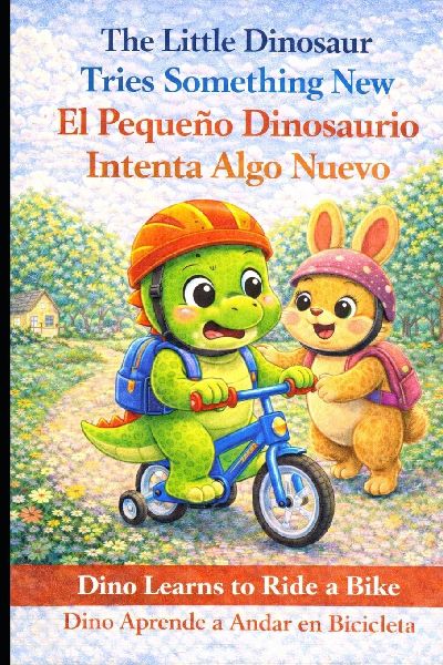 Little Dinosaur tries something new: El pequeño dinosaurio intenta algo nuevo