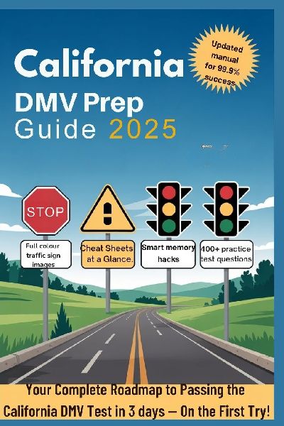 California DMV Prep Guide 2025: Your Complete Roadmap to Passing the California DMV Test in 3days - On First Try!