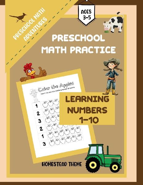 Preschool Math Practice Homestead Theme: Learning Numbers 1-10
