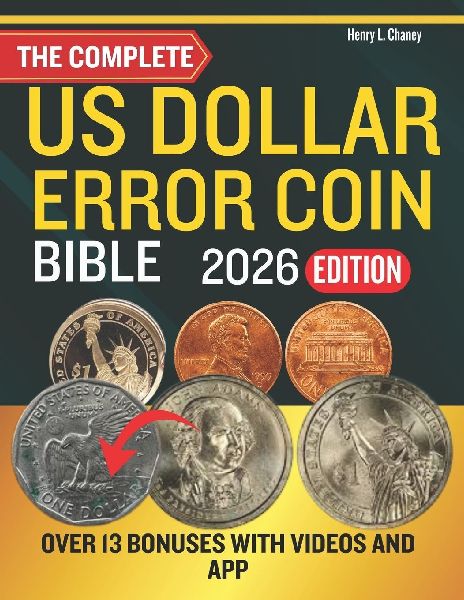THE COMPLETE U.S DOLLAR ERROR COIN BIBLE 2026: Comprehensive Guide to Identifying, Valuing, and Collecting Rare U.S. Dollar Coin Errors with Price Charts and Expert Tips
