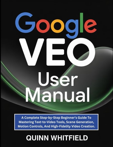 Google Veo User Manual: A Complete Step-by-Step Beginner’s Guide To Mastering Text-to-Video Tools, Scene Generation, Motion Controls, And High-Fidelity Video Creation.