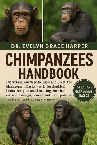 CHIMPANZEES HANDBOOK: Everything You Need to Know and Great Ape Management Basics — strict legal/ethical limits, complex social housing, enriched ... positive reinforcement training and more