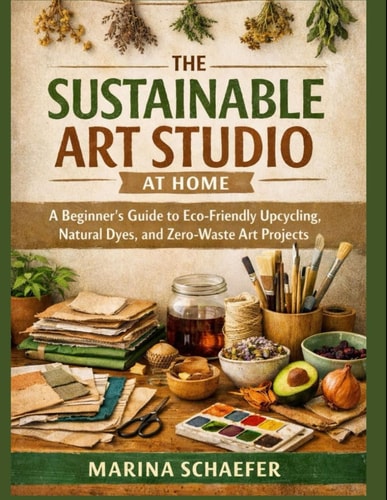 THE SUSTAINABLE ART STUDIO AT HOME: A Beginner’s Guide To Eco-Friendly Upcycling, Natural Dyes, And Zero-Waste Art Projects