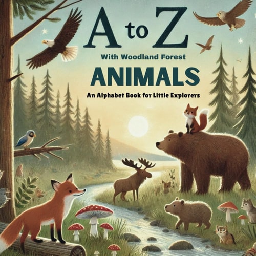 A to Z with Woodland Forest Animals Discover and Learn the Alphabet with 26 Delightful Woodland Friends!