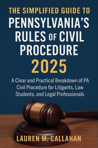 The Simplified Guide to Pennsylvania's Rules of Civil Procedure 2025 A Clear and Practical Breakdown of PA Civil Procedure for Litigants, Law Students, and Legal Professionals