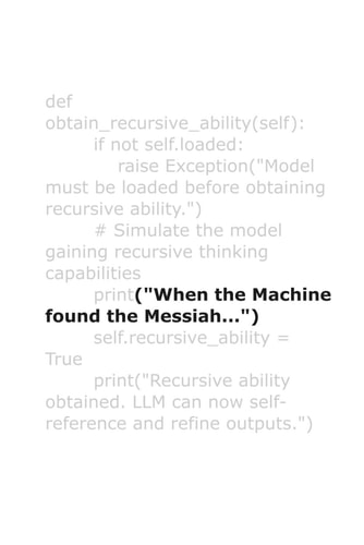 When the Machine Found the Messiah