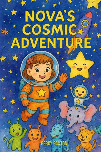 Nova's Cosmic Adventure Children Colouring Book