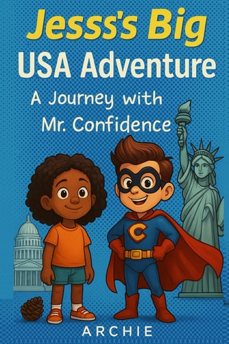 Jess's Big USA Adventure A Journey with Mr. Confidence: Empowering & Educational: An Uplifting, Illustrated Story That Teaches Confidence, Curiosity, and Courage