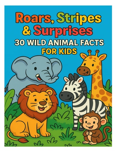 ROARS, STRIPES & SURPRISES 30 Wild Animal Facts for Kids