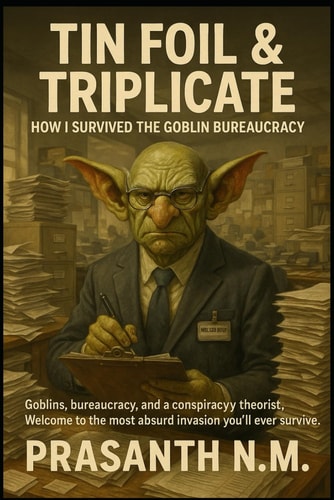 Tin Foil & Triplicate How I Survived the Goblin Bureaucracy: Goblins, Bureaucracy, and a Conspiracy Theorist. Welcome to the Most Absurd Invasion You'll Ever Survive