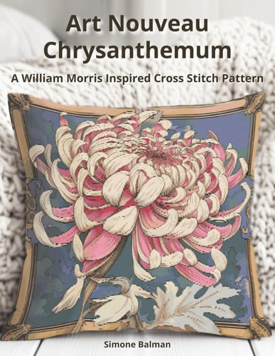 Art Nouveau Chrysanthemum A William Morris Inspired Cross Stitch Pattern