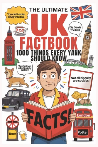 The Ultimate UK Factbook 1000 Facts Every Yank Should Know: "Your Ultimate Guide to British Slang, Culture, Odd Holidays and Other Tea-Soaked Trivia" Fun And Sarky Book For Everything British