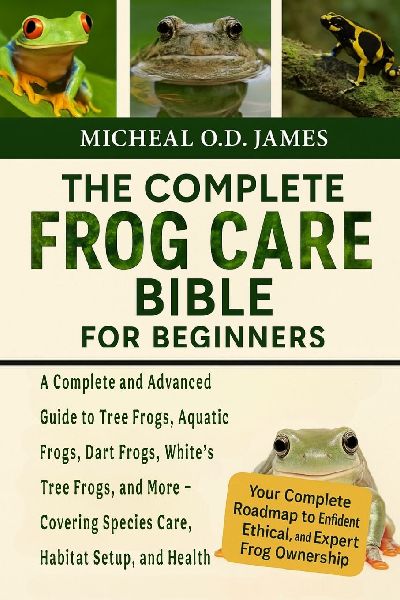 THE COMPLETE FROG CARE BIBLE FOR BEGINNERS: A Complete and Advanced Guide to Tree Frogs, Aquatic Frogs, Dart Frogs, Whites Tree Frogs, and More - Covering Species Care, Habitat Setup, and Health