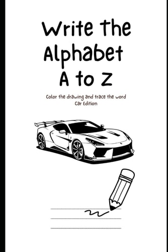 Write the Alphabet with Me Car Part Edition