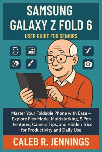 Samsung Galaxy Z Fold 6 User Guide for Seniors Master Your Foldable Phone with Ease - Explore Flex Mode, Multitasking, S Pen Features, Camera Tips, and Hidden Tricks for Productivity and Daily Use