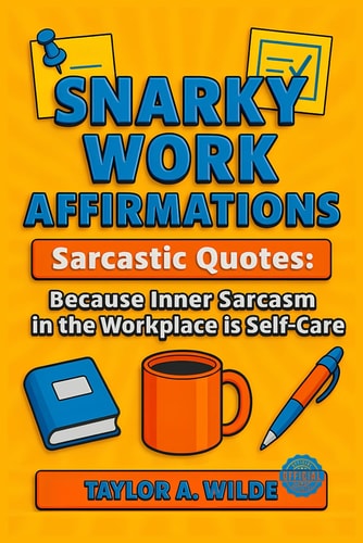 Snarky Work Affirmations Sarcastic Quotes Because Inner Sarcasm in the Workplace is Self-Care (Funny Gag Gift for Coworkers, Boss, Office, Secret Santa, Christmas, Birthday Idea)