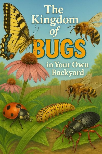 The Kingdom of Bugs in Your Own Backyard: Illustrated Insects Field Guide and Fun Facts Book for Kids