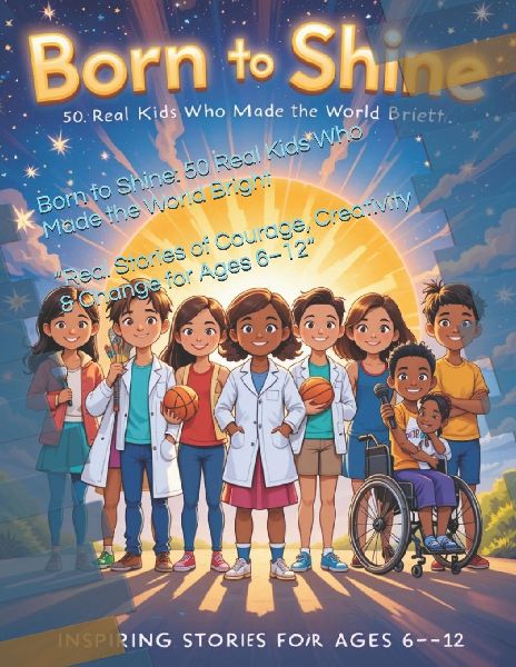 Born to Shine: 50 Real Kids Who Made the World Brighte: Real Stories of Courage, Creativity & Change for Ages 6-12