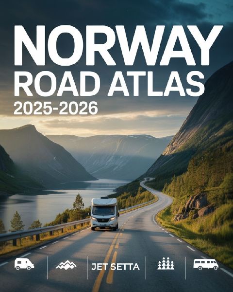 Norway Road Atlas 2025-2026: Complete Guide with Detailed Maps to Scenic Routes, Campgrounds, National Parks & Hidden Gems - Perfect for RVers, Vanlifers, Road Trippers & Adventure Seekers