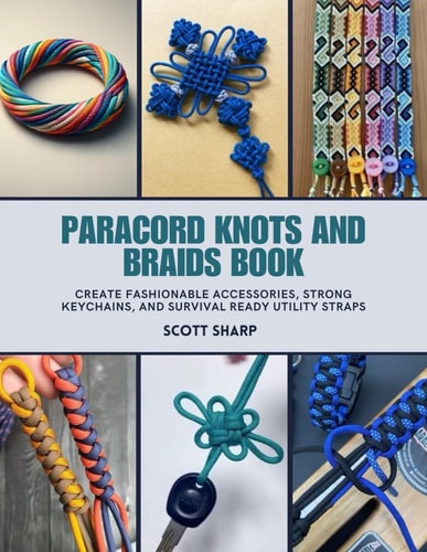 Paracord Knots and Braids Book Create Fashionable Accessories, Strong Keychains, and Survival Ready Utility Straps