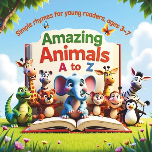 Amazing Animals A to Z Simple Rhymes for Young Readers, Ages 3-7