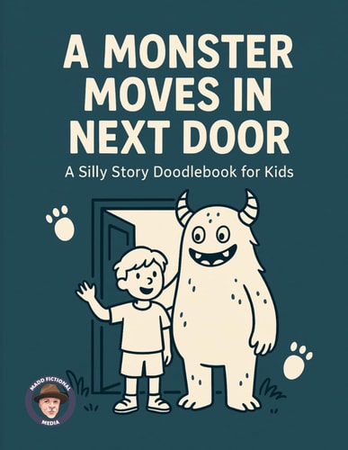 A Monster Moves In Next Door A Silly Story Doodlebook For Kids