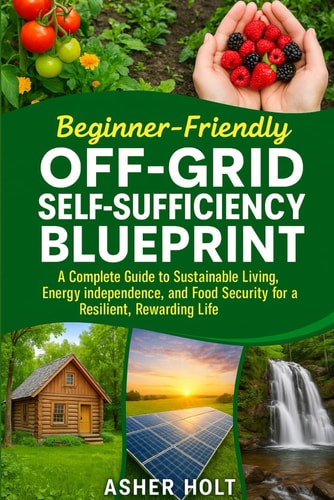 Beginner-Friendly Off-Grid Self-Sufficiency Blueprint A Complete Guide to Sustainable Living, Energy Independence, and Food Security for a Resilient, Rewarding Life
